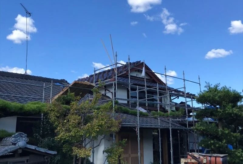 菊池市 屋根葺き替え工事 途中経過